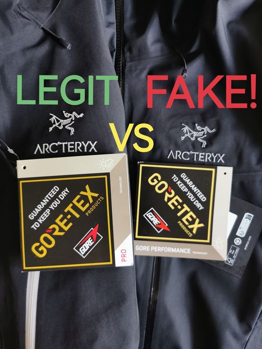 Arc'teryx Alpha SV Legit vs Fake