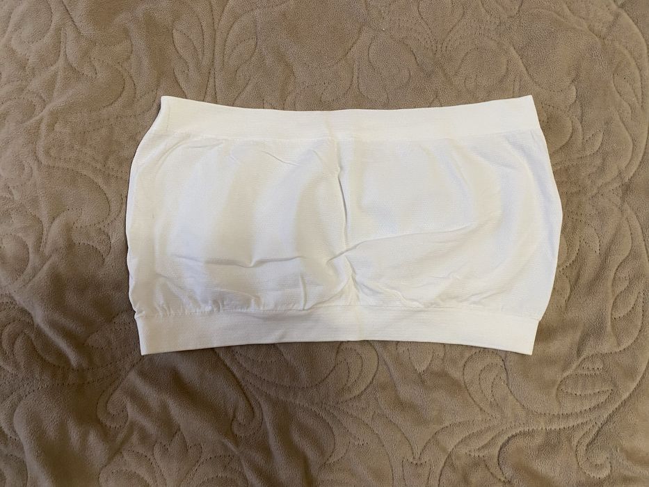 Топ бандо размер хс-с белого цвета