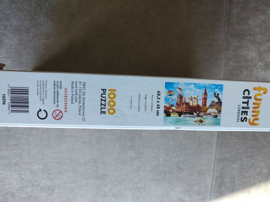 Puzzle Trefl 1000 elementów Psy w Londynie stan idealny