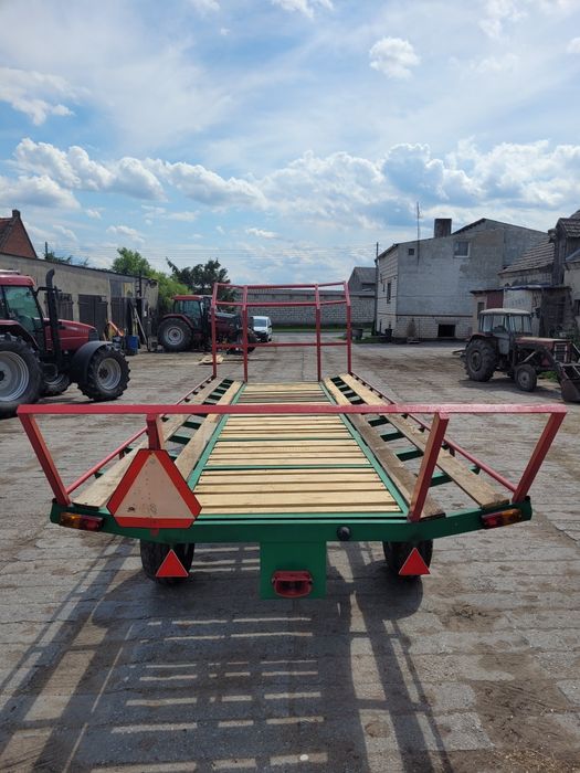 Przyczepa platforma do bel słomy siana jak nowa