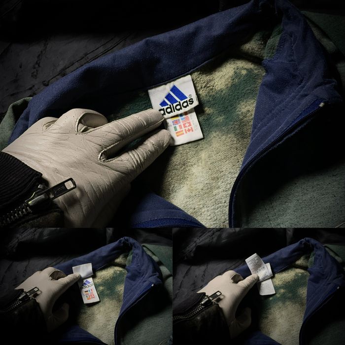 Vintage 90s Custom Acid Wash Adidas Pullover