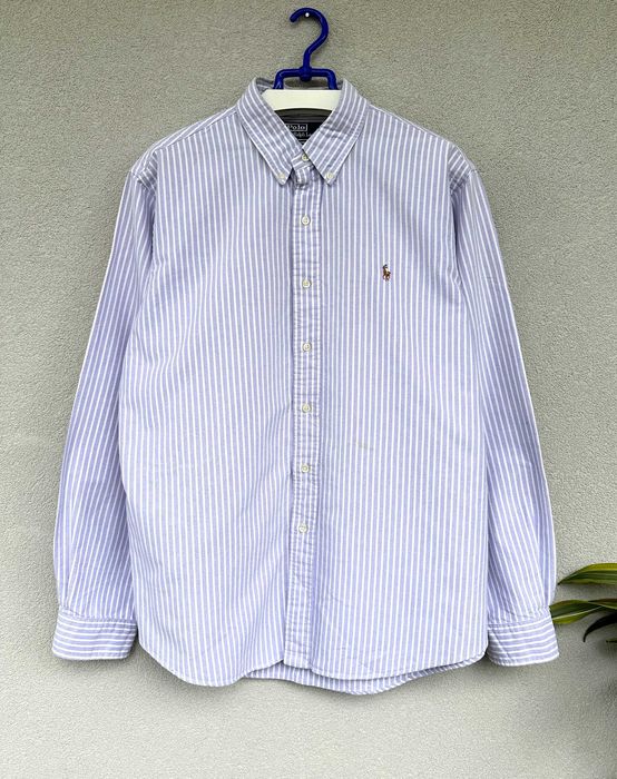 Koszula Polo Ralph Lauren Oxford męska w paski elegancka r. XL