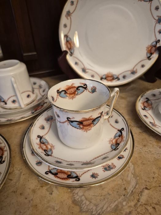 Serviço de chá em porcelana da regiao da Boemia