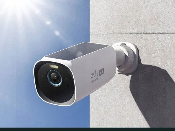 Kamera Zewnętrzna eufy 3.4K Wi-Fi IP67 Wykrywanie AI Biała Dodatkowa 300mAh