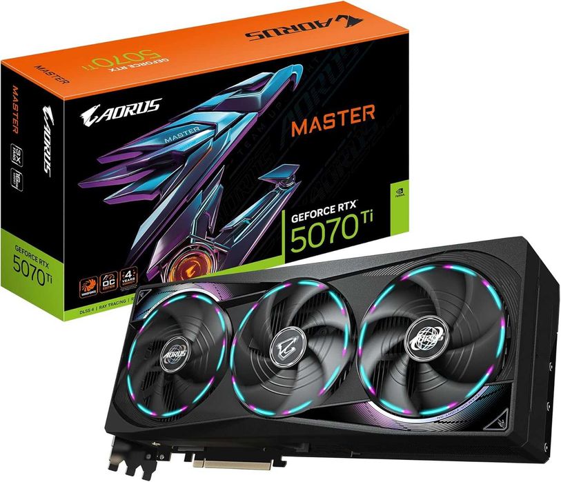 Видеокарта AORUS GeForce RTX 5070 Ti MASTER 16G 1 шт. NEW!