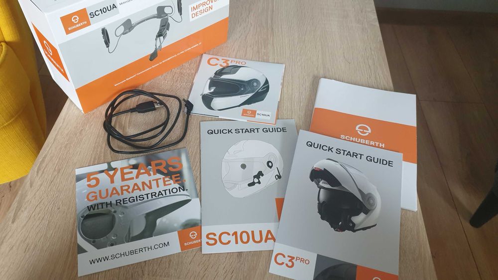 Kask motocyklowy szczękowy Schuberth C3 PRO L/ 58-59 + interkom  !!!