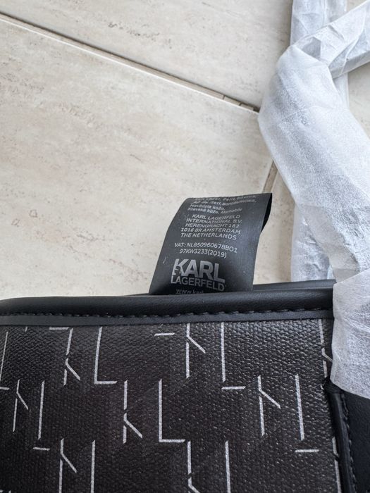 Сумка шопер Karl Lagerfeld Монограмна Карл Лагерфельд