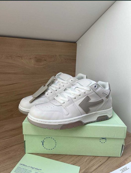 Кросівки Off-White / Out Of Office / оф вайт white/black