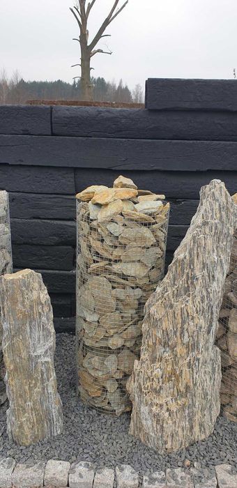 Kamień gabionowy Łupek Moon Stone 63 mm gabion kamień ozdobny ogrodzen