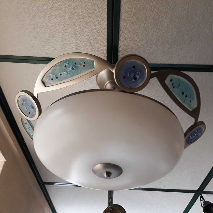 Plafon LUXO INOX e ALABASTRO - Novo