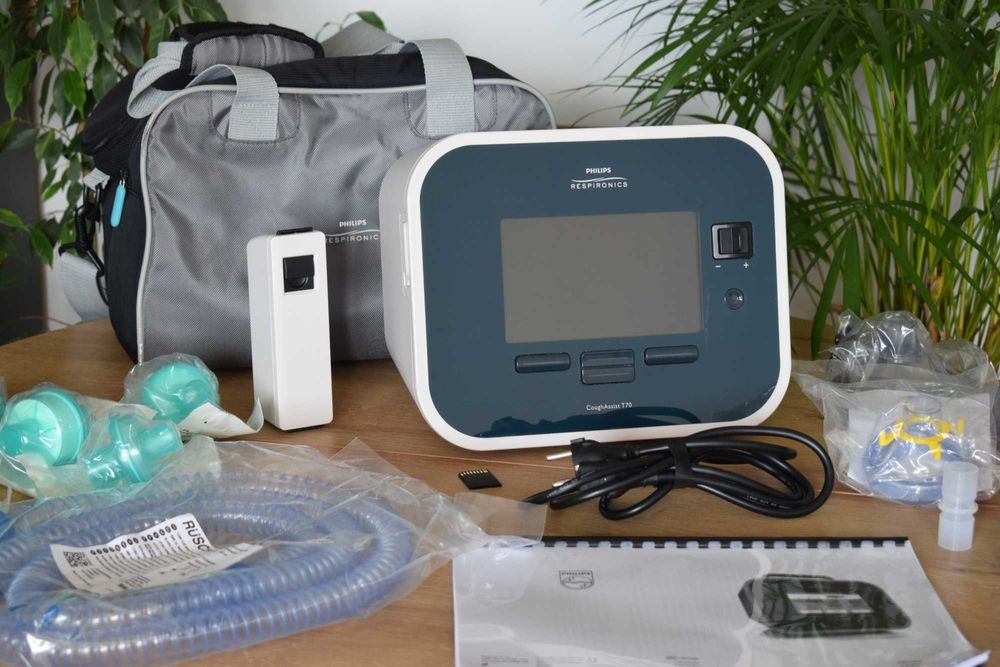 Koflator (asystor kaszlu) PHILIPS CoughAssist T70 – kompletny zestaw