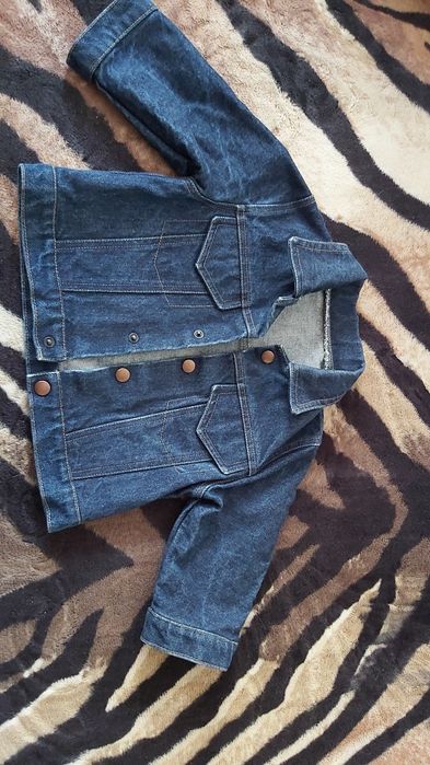 Джинсовый пиджак рукав 3/4