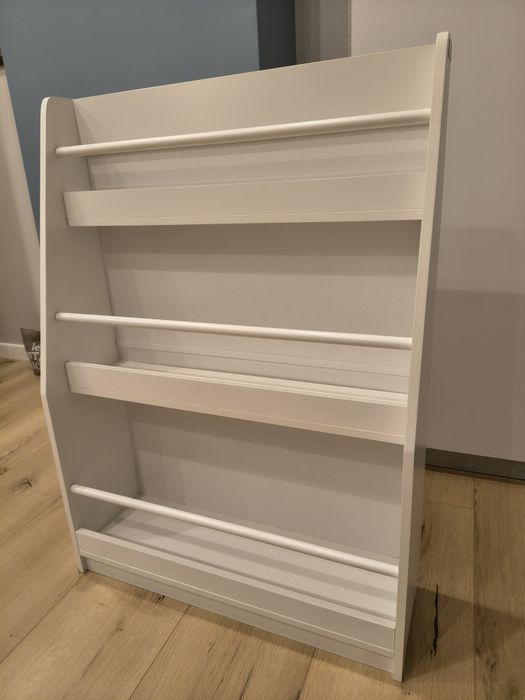 Półka stojąca na książki, Biała