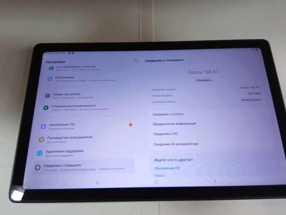 Планшет Samsung Galaxy Tab A7 (model SM-Т500) 3/32GB.
