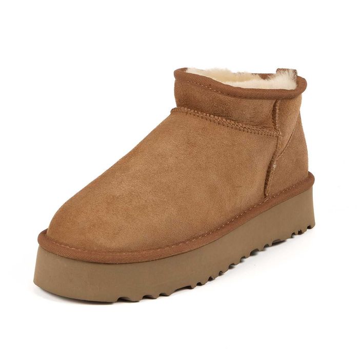 Натуральні жіночі уггі UGG Australia Ultra Mini women Chesnut