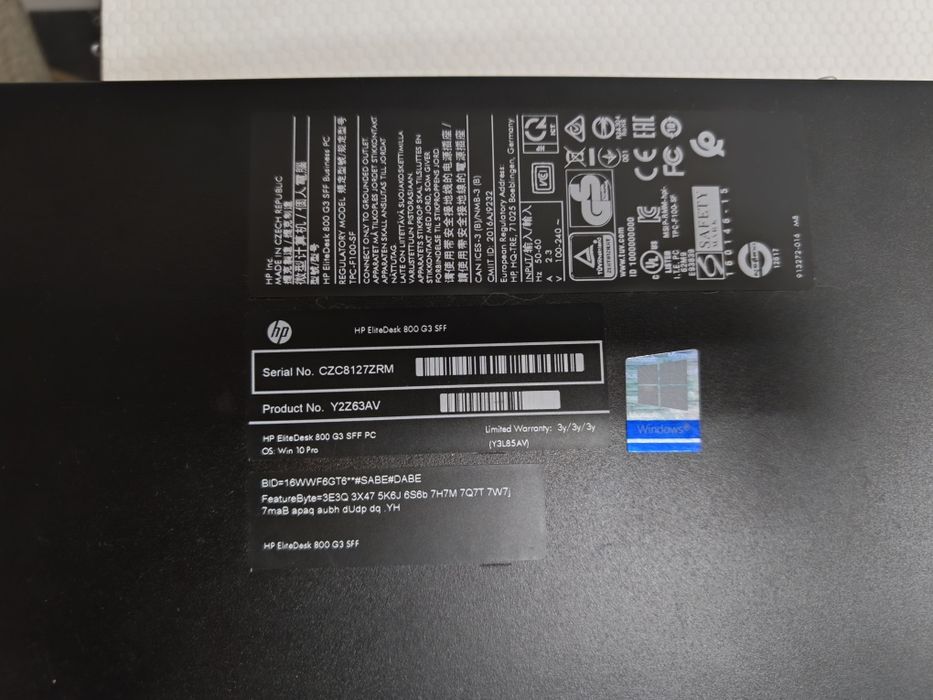 Prodesk 800 G3 SFF i5 7500
Em excelente estado.
Processador Intel(R) Core (TM) 
I5 7500
