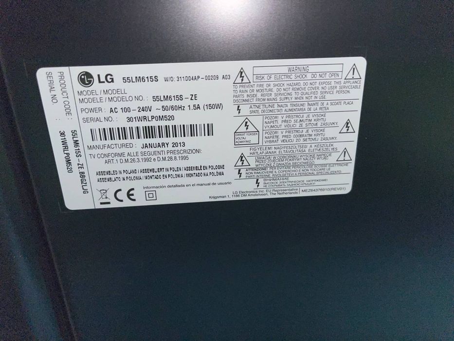 Телевізор LG 55»