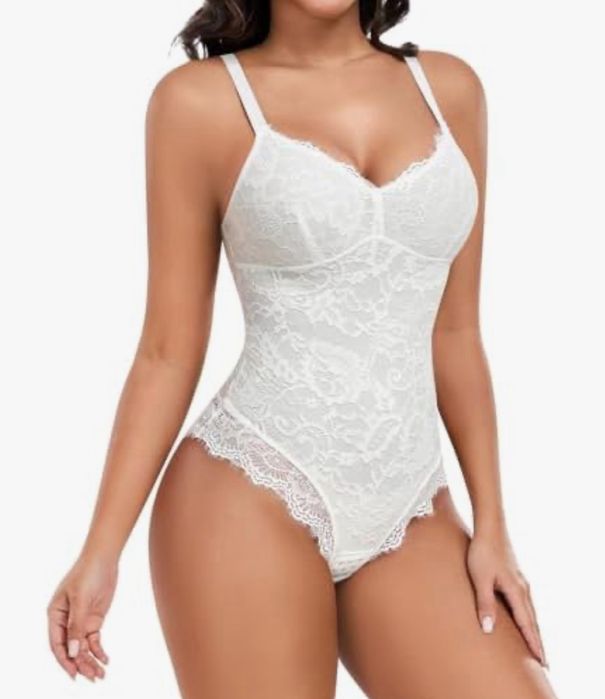 Damskie Body Modelujące Body Koronkowe Rozmiar XXL