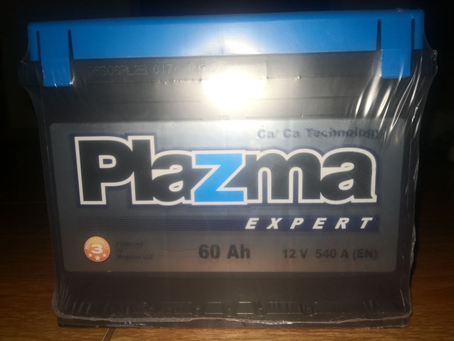 Акумулятор автомобільний Plazma Expert 6СТ-60 Євро