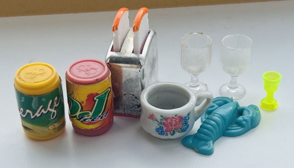 Посуд, їжа для ляльок Барбі, Barbie