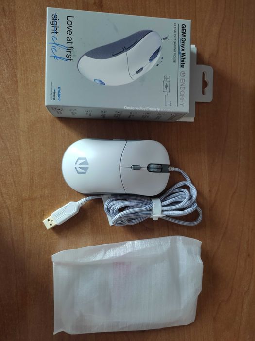 Myszka komputerowa Endorfy GEM Onyx White, Idealny stan