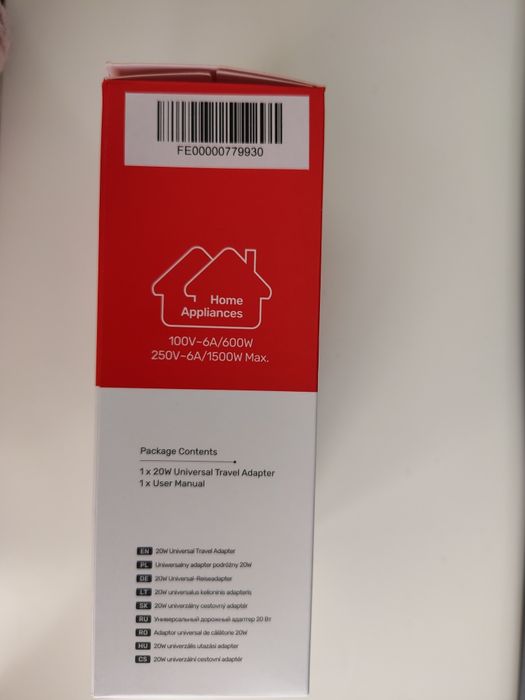 Adapter podróżny Unitek 20W