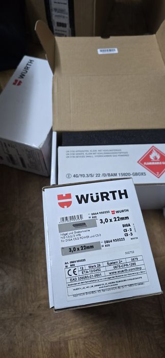 Gwoździe wyrth z gazem