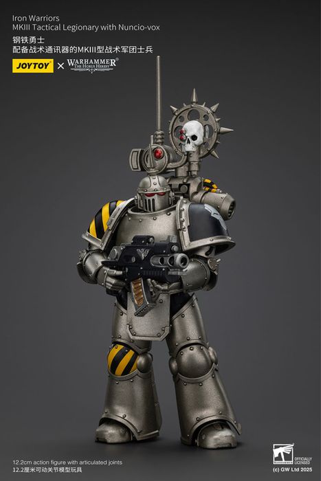 Фігурка warhammer40k JoyToy Iron Warriors MKIII Tactical Legionary with Nuncio-vox 1/18