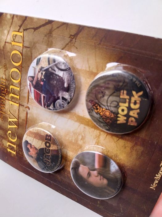 Twilight New Moon Crepúsculo Lua Nova - 4 pins originais Jacob - NECA