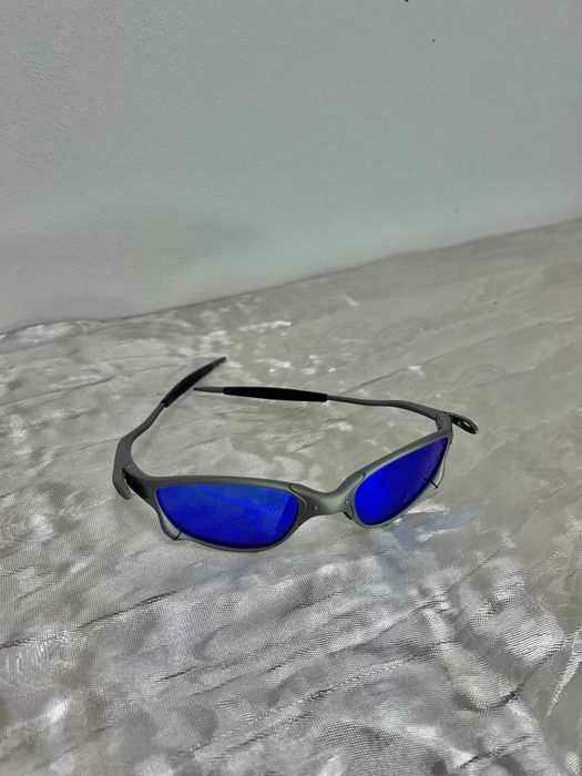 Óculos juliet cinza e azul (metal)