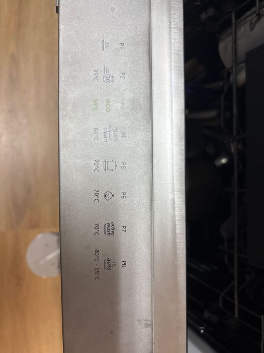 Máquina lavar loiça a funcionar