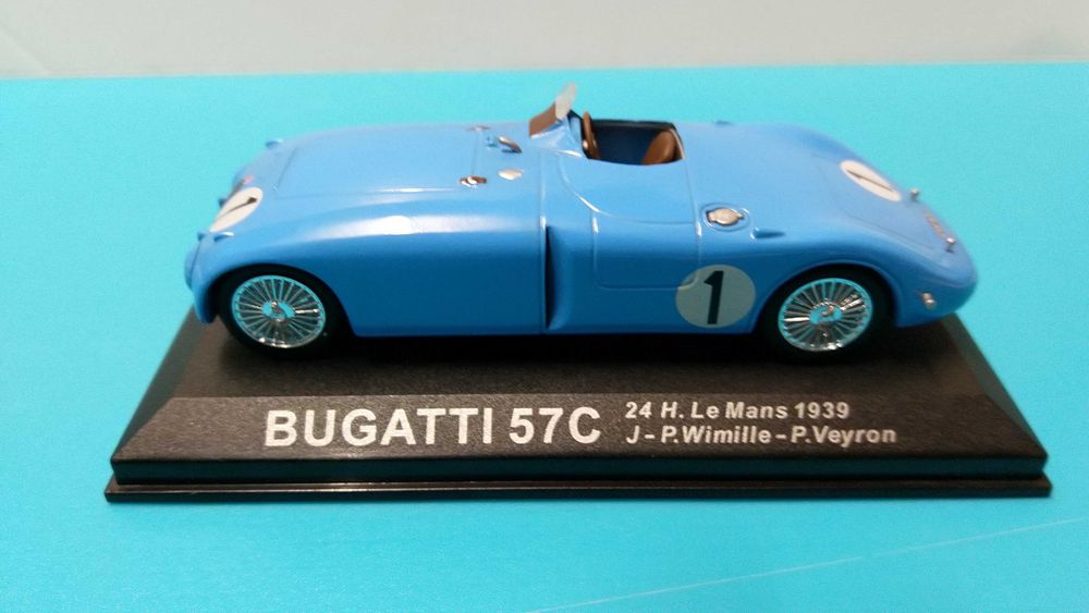 Bugatti 57C #1: Vencedor 24h Le Mans 1939 - Altaya/IXO escala 1/43