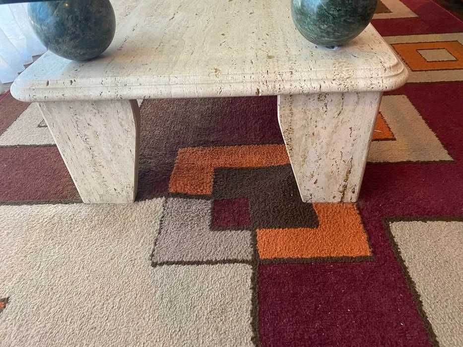 Mesa de centro em Marmore e Vidro