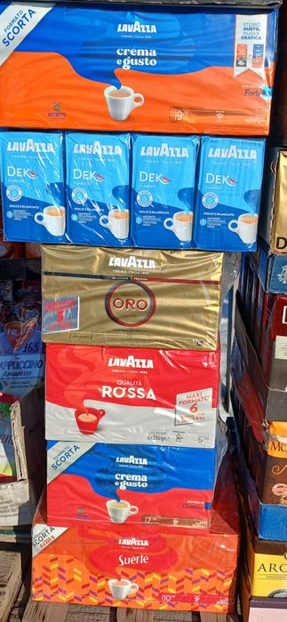 Кофе Lavazza(Лавацца)Crema e Gusto,Suerte, Rossa,Oro 250гр.молотый,Ита