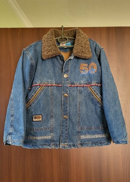 Джинсова куртка, утеплена, boy, 128-134р.