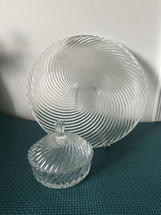 Zestaw  szkła wzór „ spirelli ” Ząbkowice