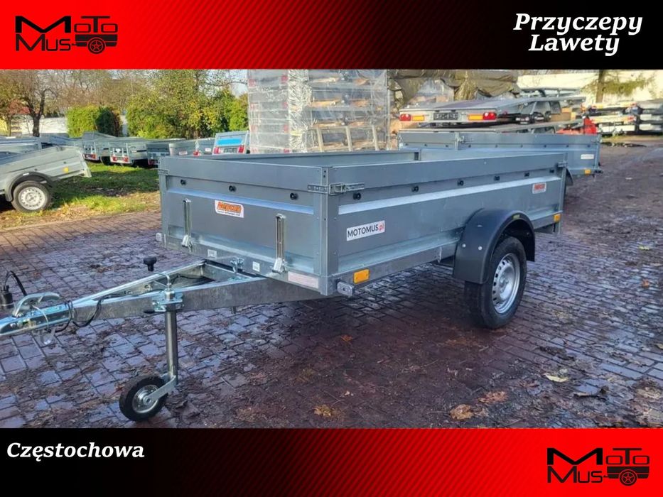 Neptun Przyczepa Neptun N7-263 PRR 263x129x45 cm mocna spawana resor+amortyzator dowoz  Przyczepa Neptun PRO resor 263x129x45 mocna spawana Częstochowa dostaw