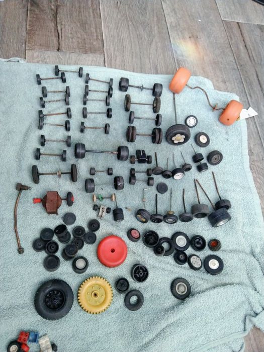 Vintage zestaw naprawczy koła oponydo autek samochodów