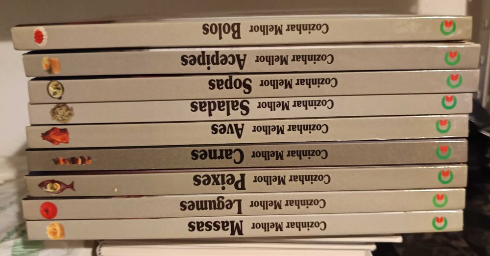 Coleção de livros de culinária