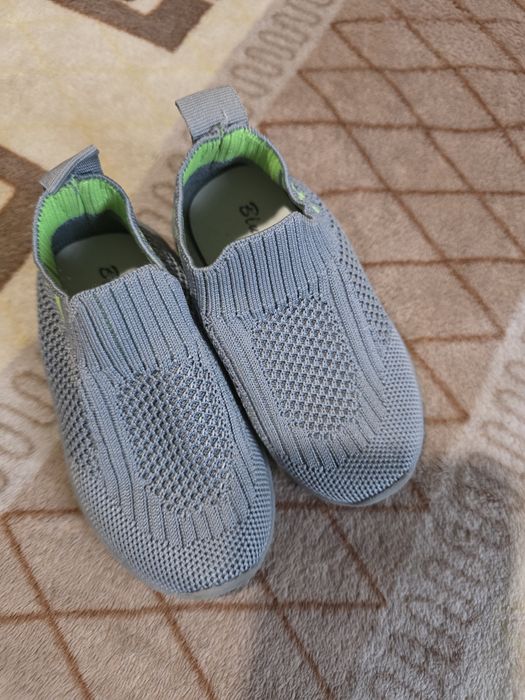 Макасіни,сліпони,взуття,сірі,устілка 14,3см