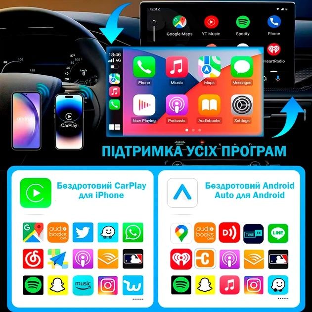 Адаптер carplay/android auto