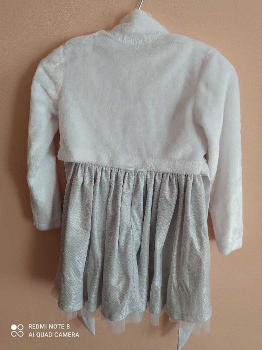 Плаття дитяче біле + кардеган