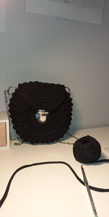 Torebka oreo robiona na szydełku HANDMADE