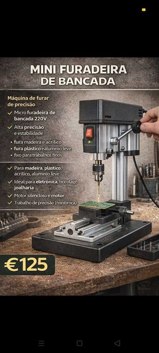 Mini Furadora 125€. Oportunidade