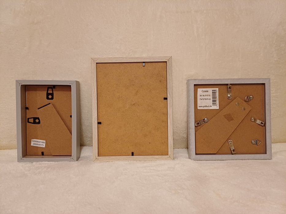 3 Small Particleboard Frames - NEW64564121436035121