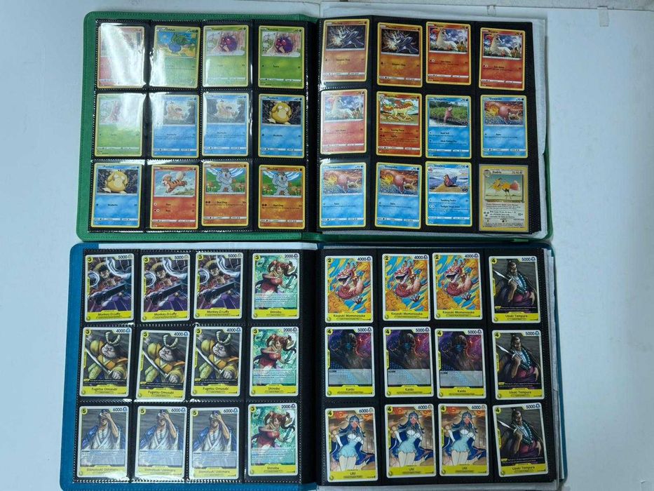 Bulk Cartas de Pókemon / Yugi-oh / One Piece / Vanguard + Binders