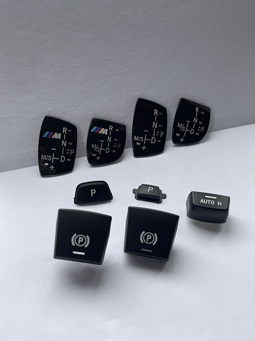 Кнопка паркінг, накладка на кпп селектор bmw f01 f10 f11 f30 f15 f25