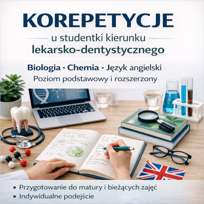 Korepetycje biologia, chemia, angielski - matura