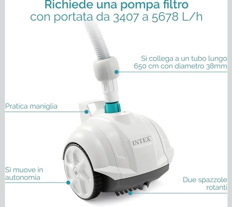 Intex 28007EX Robot odkurzacz tło zx50 biały/niebieski