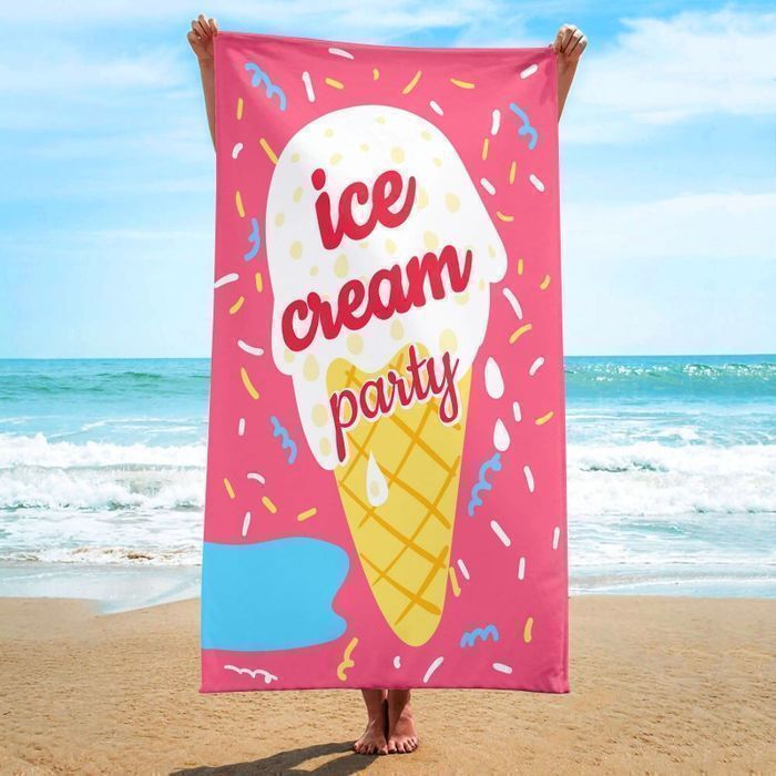 Ręcznik Plażowy Prostokątny Ice Cream Party 150X70 Rec54Wz3
